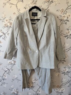 Lafayette 148 New York | Women's Linen Suit | Blazer & Pants | Size 20W